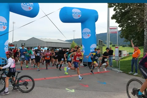 Participants de la course des Hameaux à Châtel-Saint-Denis