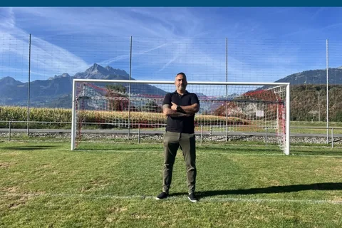Filipe Fernandes, président du CS Ollon, au stade des Verchy