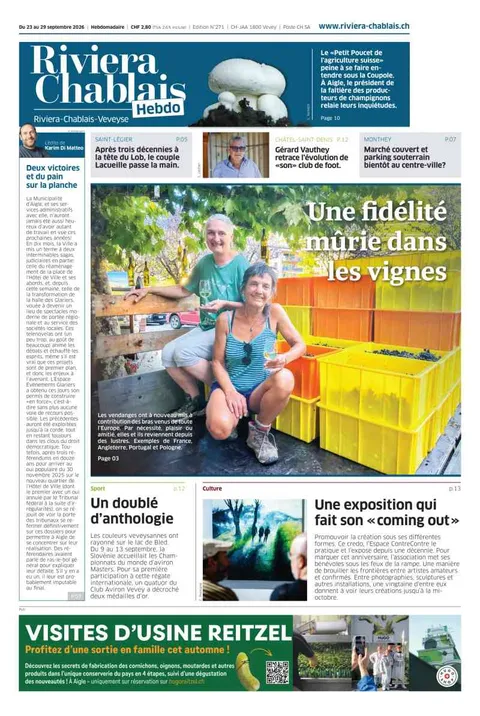 Une de l’édition du 23 septembre 2026