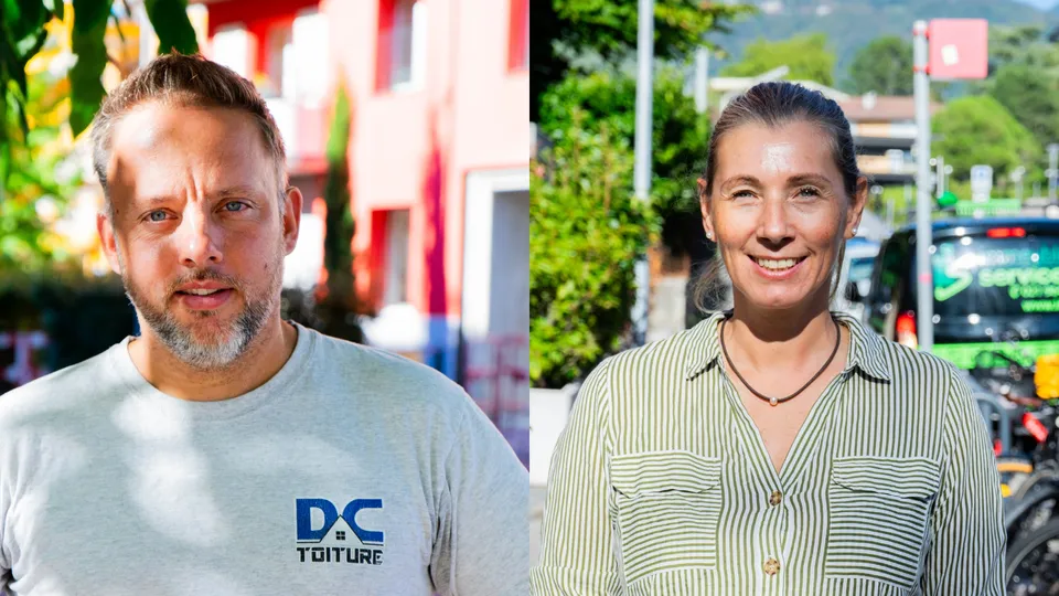Denis Champier, membre aspirant, et Viviane Huber, membre du comité de la SIC.