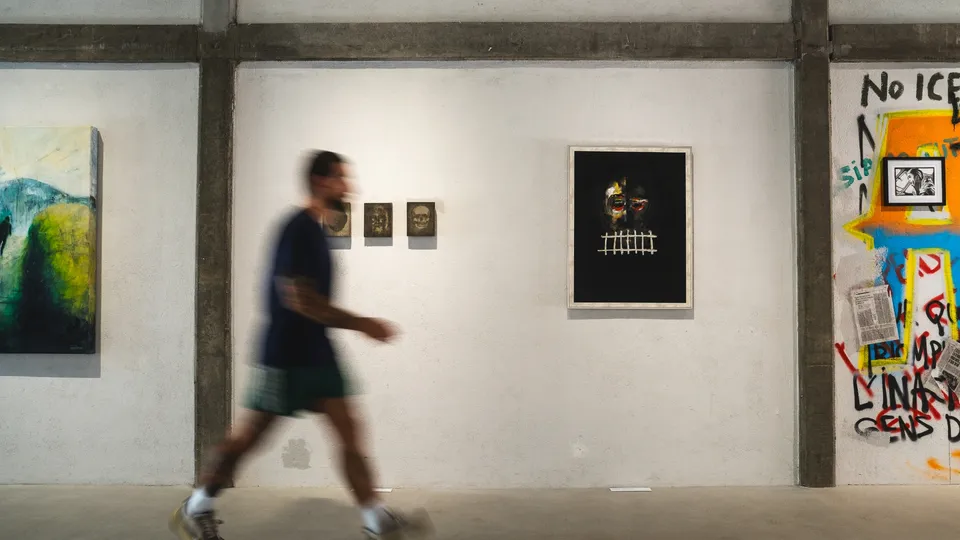 Une œuvre du parcours artistique Coming Out à Saint-Maurice.